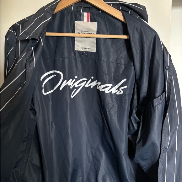 Jack & Jones Pin Stripe Rain Jacket - Picture 5 of 5